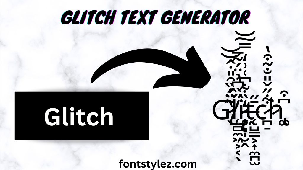 Glitch Text Generator, Glitch text, Corrupted Text generator, 