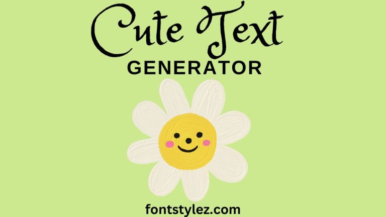 Cute Font Generator