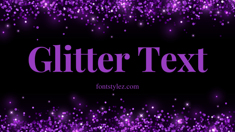 Glitter Text Generator